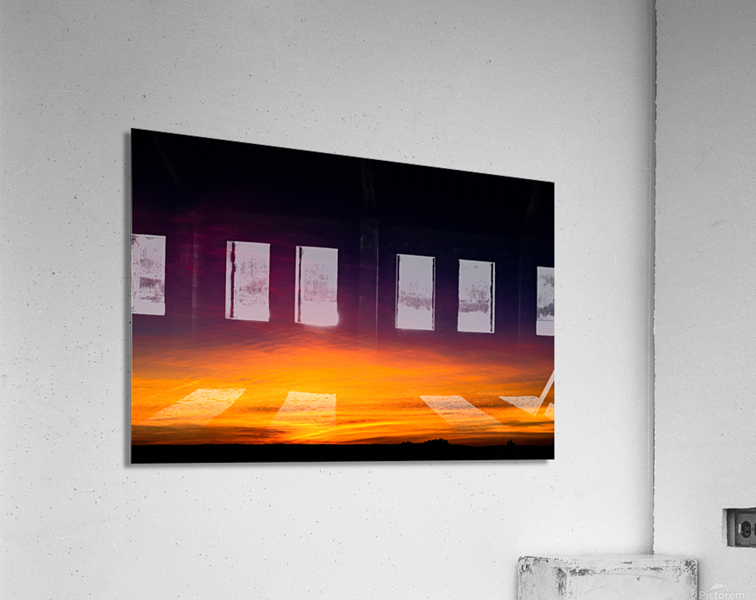 Sunset Over Farmland Acrylic Print