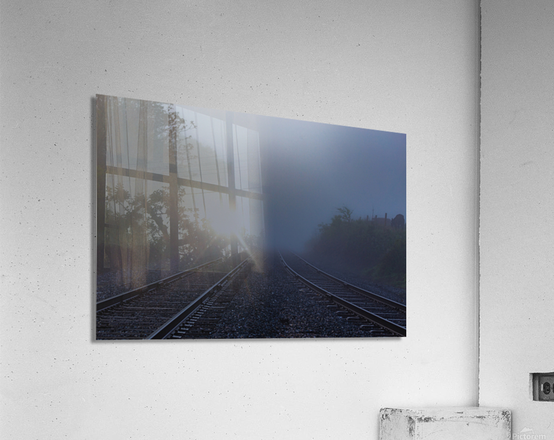 Early Morning Train Tracks Acrylic Print