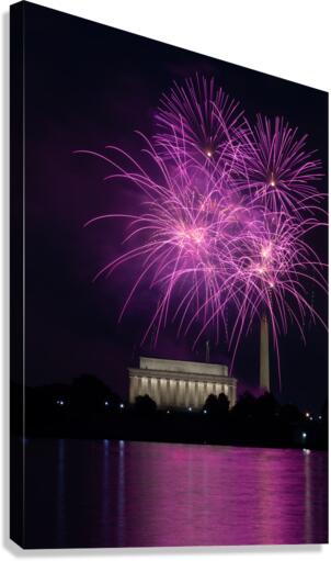 D.C. Fireworks-Purple Edition  Canvas Print