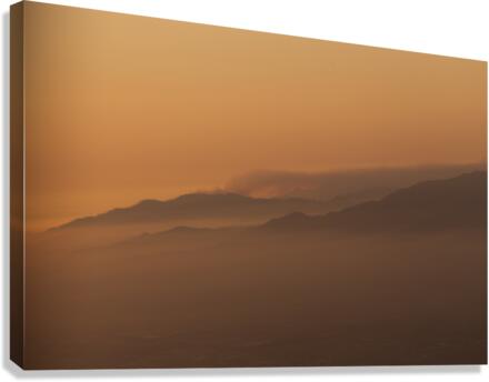 Sunset from the Sky  Canvas Print