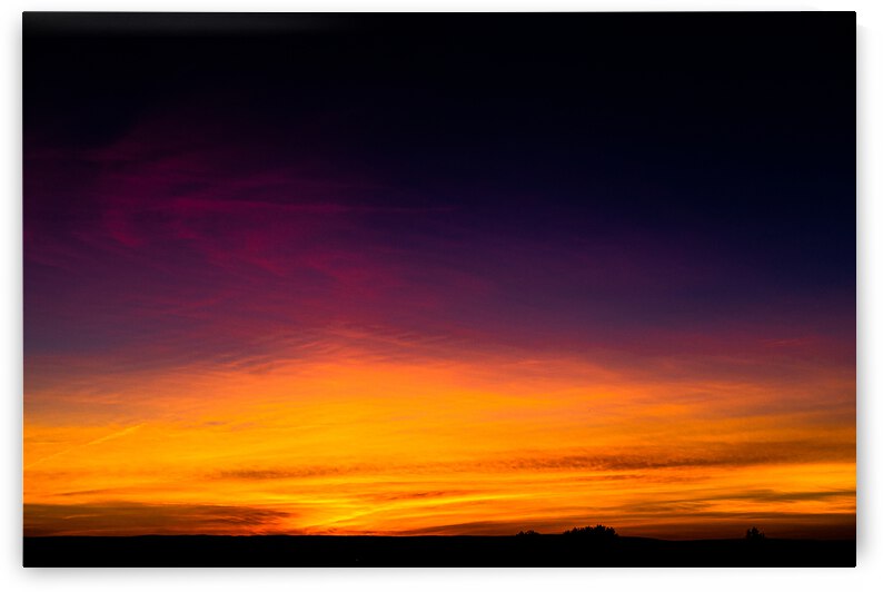 Sunset Over Farmland by Nativ