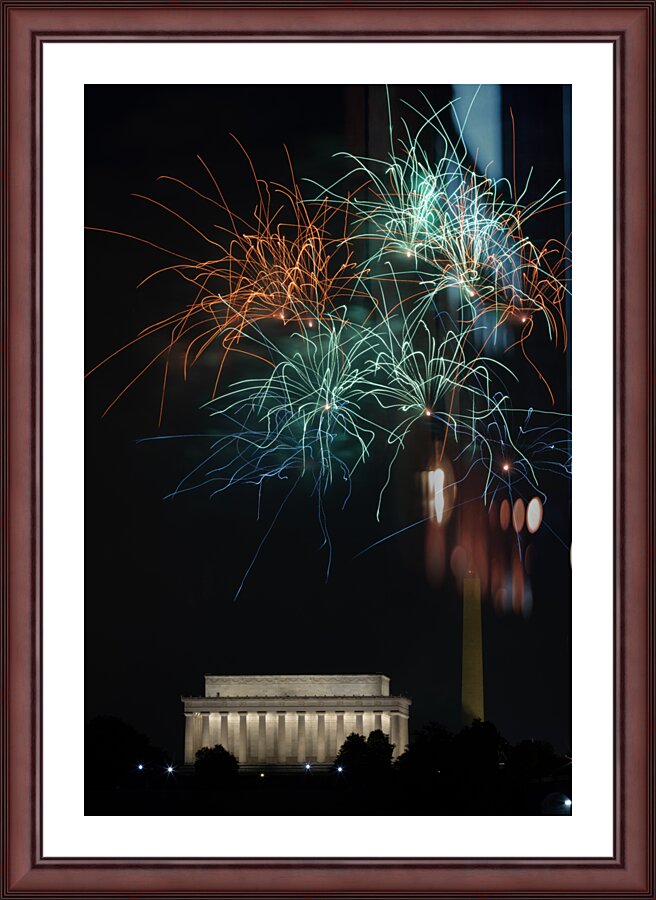D.C. Fireworks-Squiggly Edition Picture Frame print