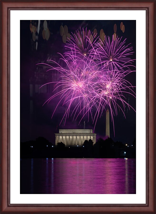 D.C. Fireworks-Purple Edition Picture Frame print