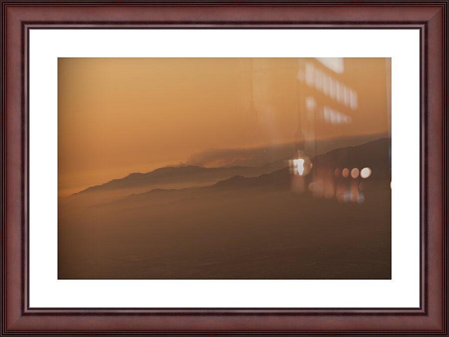 Sunset from the Sky Picture Frame print