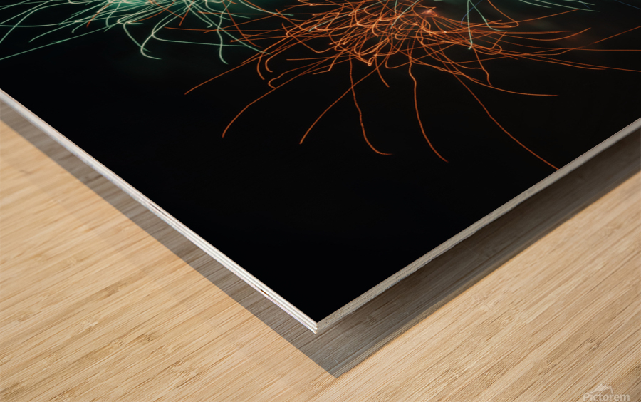 D.C. Fireworks-Squiggly Edition Wood print